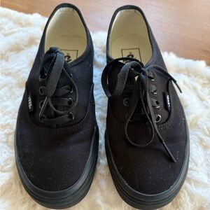 Vans Men's Black Lace-Up Sneakers